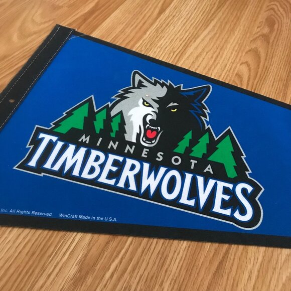 Minnesota Timberwolves NBA Pennant  WinCraft 2009 Basketball Made in USA 12 x 30 - Picture 2 of 8